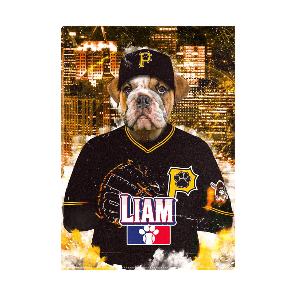 Lienzo personalizado para mascotas &#39;Pittsburgh Pawrates&#39;