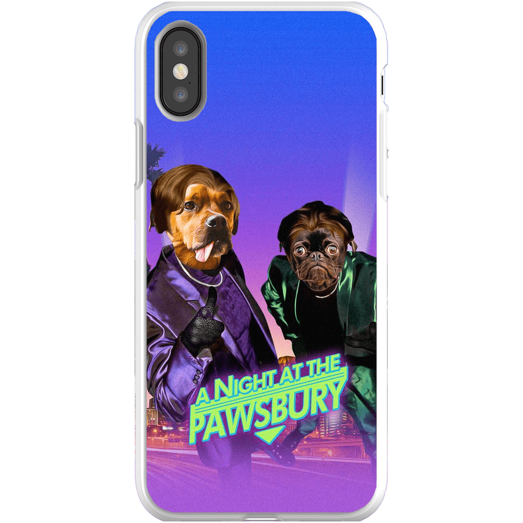 Funda personalizada para teléfono con 2 mascotas &#39;Una noche en Pawsbury&#39;