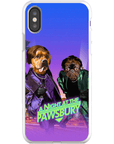 Funda personalizada para teléfono con 2 mascotas 'Una noche en Pawsbury'