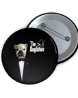 El pin personalizado de Dogfather(s) (1 - 4 mascotas) 