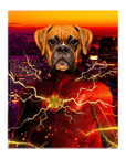 Lienzo personalizado para mascotas 'Flash Doggo'