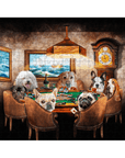 Puzzle personalizado de 7 mascotas 'The Poker Players'