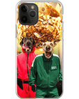 Funda personalizada para teléfono con 2 mascotas 'Squid Paws'