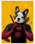 Póster de mascota personalizada 'Deadpaw'