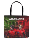 Bolsa Tote Personalizada para 2 Mascotas 'Portugal Doggos'