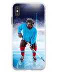 Funda para móvil personalizada 'El jugador de hockey'