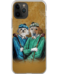 Funda personalizada para teléfono con 2 mascotas 'The Golfers'