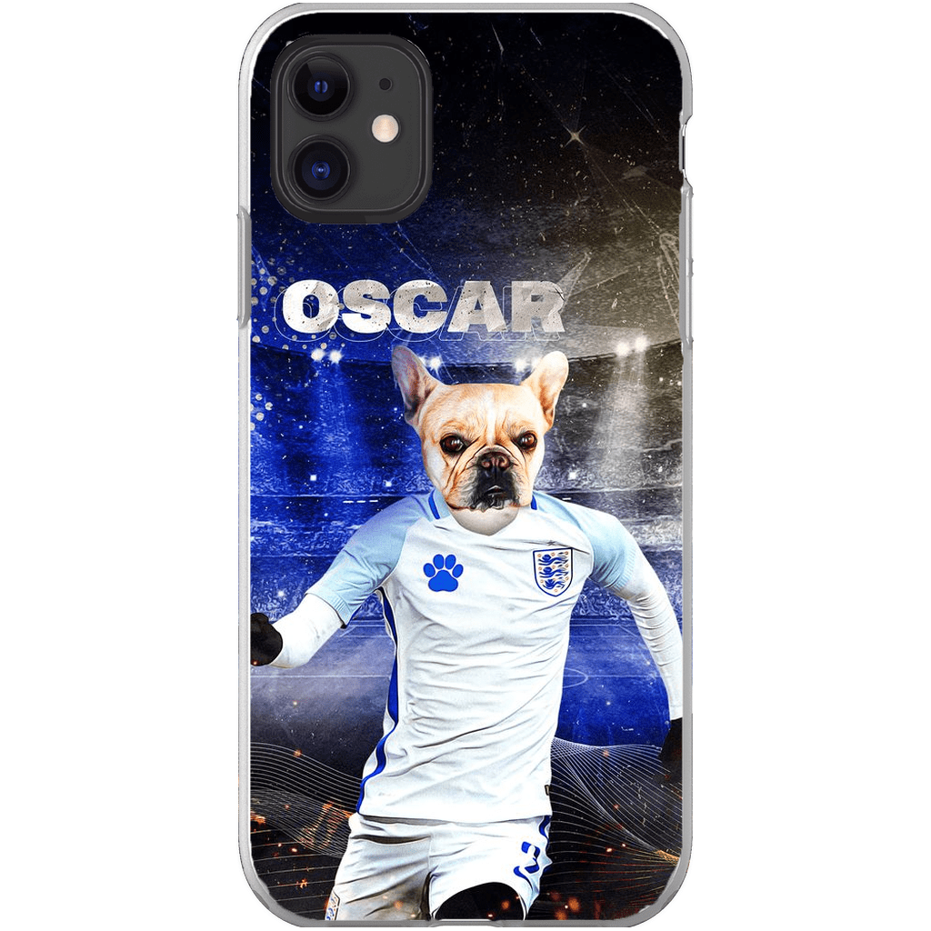 Funda para teléfono personalizada &#39;England Doggos Soccer&#39;