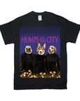 Camiseta personalizada con 3 mascotas 'Humps in the City'