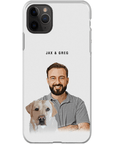 Funda moderna personalizada para teléfono para mascotas y humanos