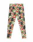 Leggings personalizados (Flamingo Paradise: 1-4 mascotas)