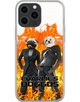 Funda personalizada para teléfono con 2 mascotas 'Charlie's Doggos'