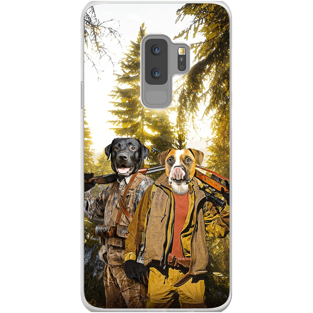 Funda personalizada para teléfono con 2 mascotas &#39;The Hunters&#39;