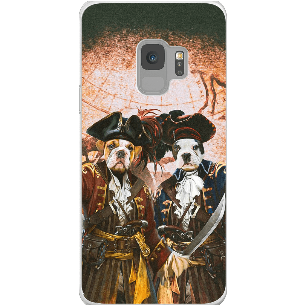 Funda personalizada para teléfono con 2 mascotas &#39;Los Piratas&#39;