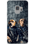 Funda personalizada para teléfono con 2 mascotas 'The Navy Veterans'