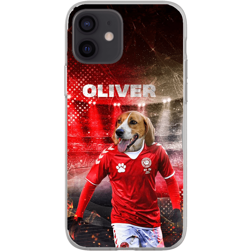 Funda para móvil personalizada &#39;Dinamarca Doggos Soccer&#39;