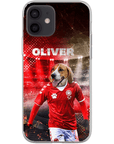 Funda para móvil personalizada 'Dinamarca Doggos Soccer'