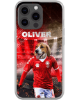 Funda para móvil personalizada 'Dinamarca Doggos Soccer'