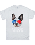 Camiseta personalizada para mascotas '2020 Voto por mi perro' 