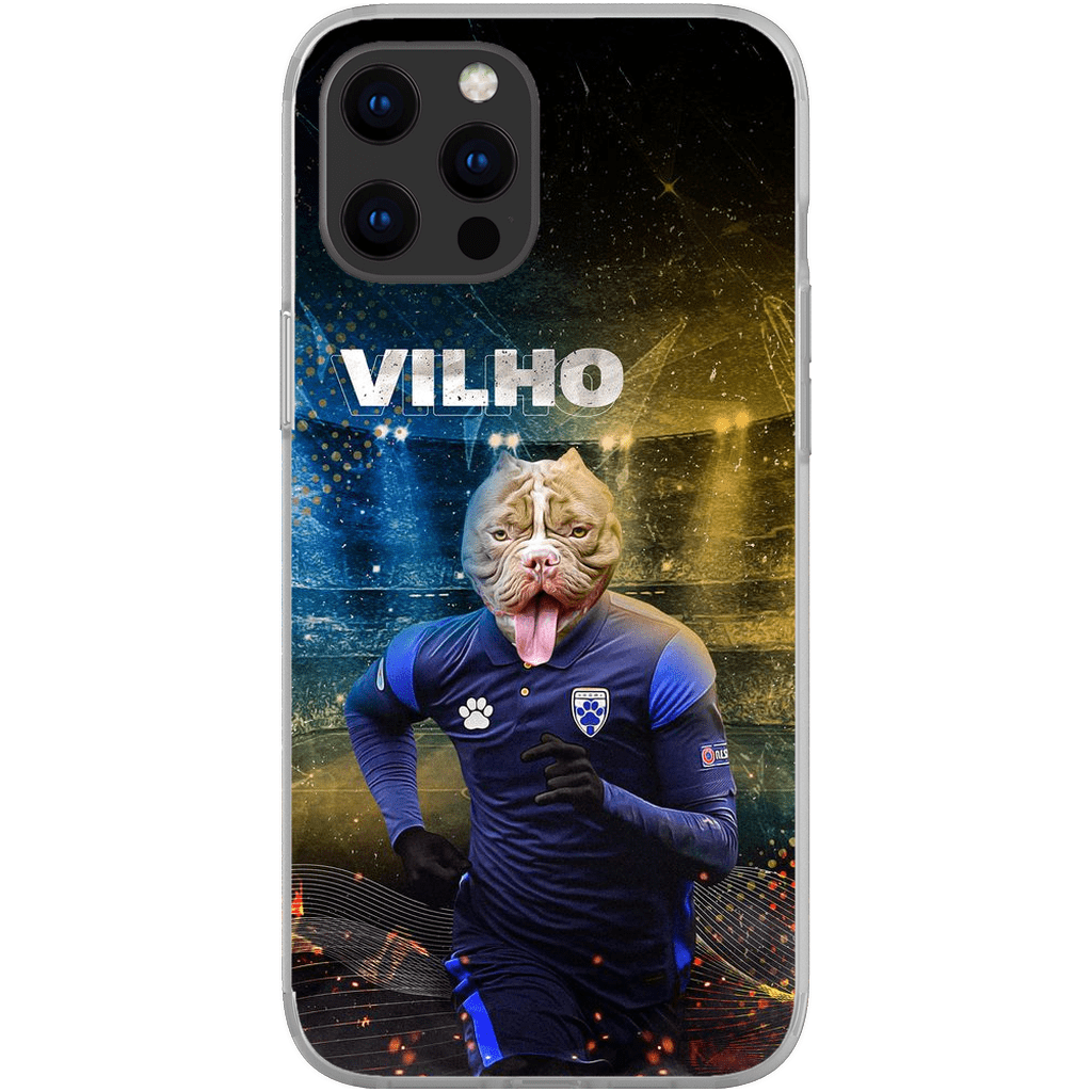 Funda para móvil personalizada &#39;Finland Doggos Soccer&#39;