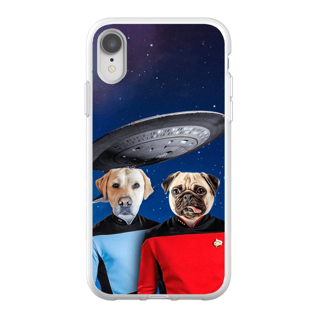 Funda personalizada para teléfono con 2 mascotas &#39;Doggo-Trek&#39;