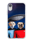 Funda personalizada para teléfono con 2 mascotas 'Doggo-Trek'