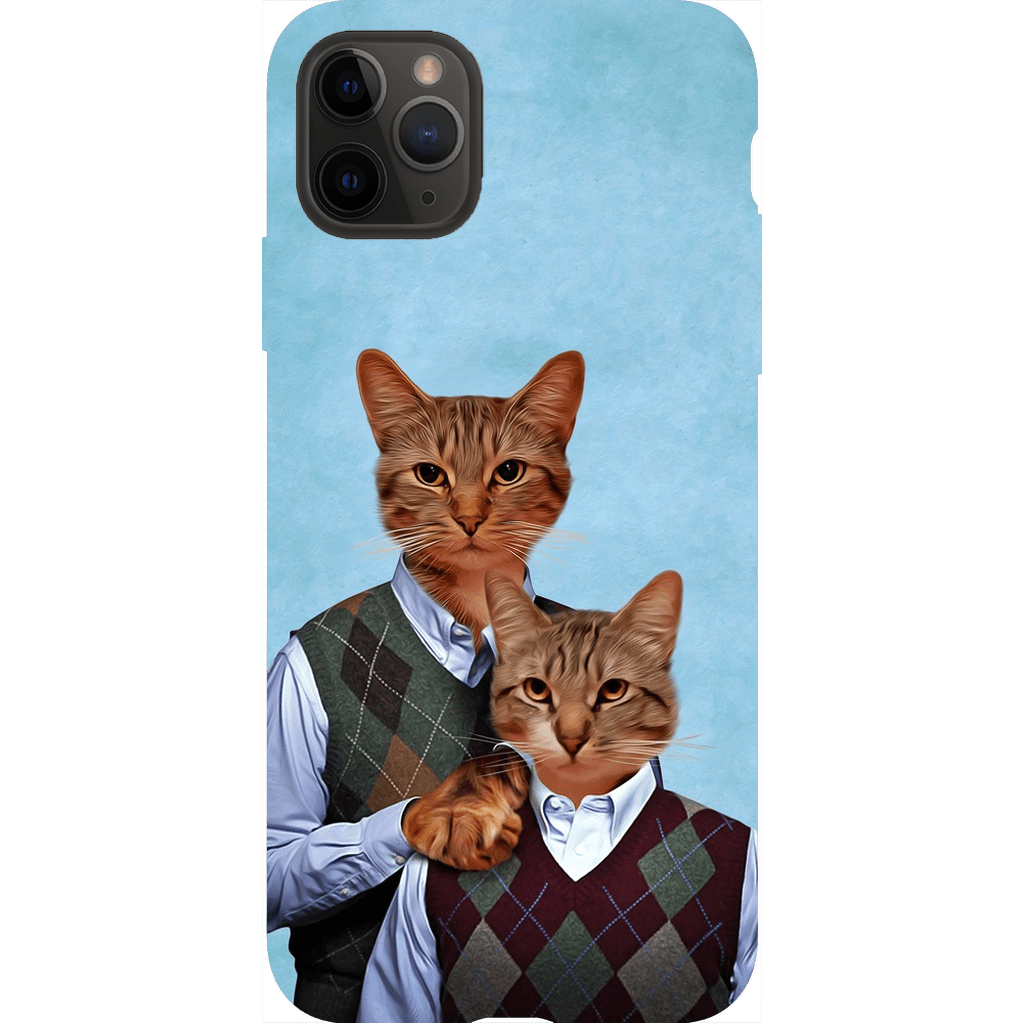 Funda personalizada para teléfono con 2 gatos &#39;Step Kitties&#39;