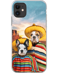 '2 Amigos' Funda personalizada para teléfono con 2 mascotas