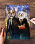 Puzzle personalizado de 2 mascotas 'Harry Dogger 2'