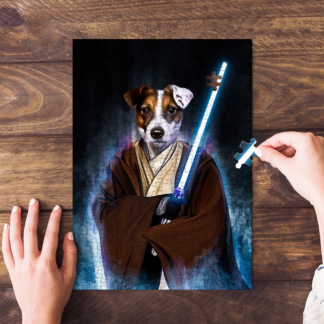 Rompecabezas personalizado para mascotas &#39;Doggo-Jedi&#39;