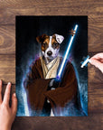 Rompecabezas personalizado para mascotas 'Doggo-Jedi'