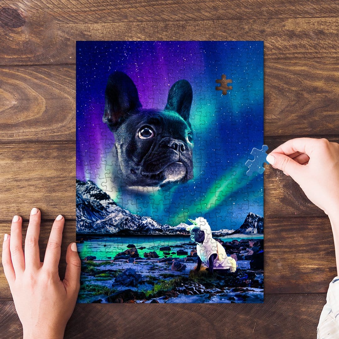 Rompecabezas personalizado para mascotas &#39;Majestic Northern Lights&#39;