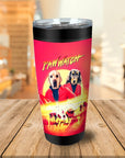 Paw Watch Vaso personalizado para 2 mascotas