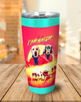 Paw Watch Vaso personalizado para 2 mascotas