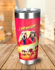 Paw Watch Vaso personalizado para 2 mascotas