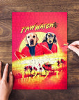 'Paw Watch 1991' Puzzle personalizado de 2 mascotas