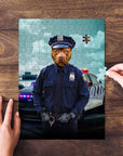 Puzzle de mascota personalizado 'El oficial de policía'