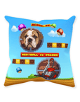 Cojín decorativo Mascota personalizada de videojuego retro