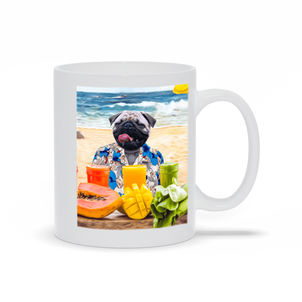 Taza personalizada para mascota &#39;El perro de la playa&#39;