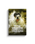 Lienzo Personalizado para Mascotas 'Pawblo Escobar'