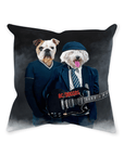 Cojín personalizado para 2 mascotas 'AC/Doggos'