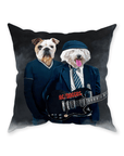 Cojín personalizado para 2 mascotas 'AC/Doggos'