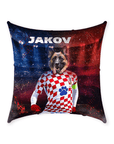 Cojín decorativo para mascotas 'Croatia Doggos Soccer'