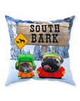 Cojín personalizado para 2 mascotas 'South Bark'