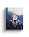 Lienzo personalizado para mascotas 'Super Dog'