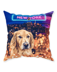 Cojín para perro personalizado 'Doggos of New York'