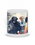 Taza personalizada para 2 mascotas 'Las Vegas Doggos'