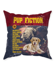 Cojín personalizado para 2 mascotas 'Pup Fiction'