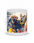 Taza personalizada para 2 mascotas 'New Orleans Doggos'