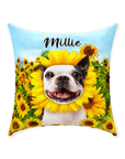 Cojín personalizado para mascotas 'El Girasol'